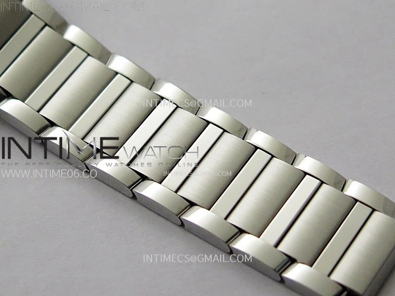 Tank Francaise Ladies 21.2mm Diamonds Bezel SS 8848F 1:1 Best Edition Silver Dial on SS Bracelet Ronda Quartz